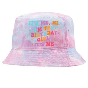 Birthday Party Groovy Its Me Hi Im The Birthday Girl Its Me Tie-Dyed Bucket Hat