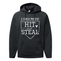 Baseball Player Gift Funny Baseball Mom Performance Fleece Hoodie