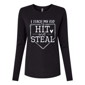 Baseball Player Gift Funny Baseball Mom Womens Cotton Relaxed Long Sleeve T-Shirt