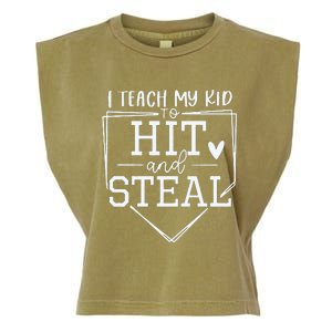 Baseball Player Gift Funny Baseball Mom Garment-Dyed Women's Muscle Tee