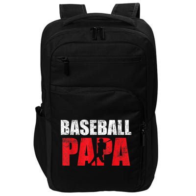 Baseball Papa Grandpa Fans Gift Impact Tech Backpack
