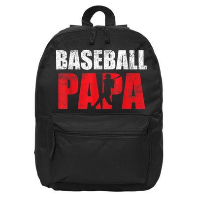 Baseball Papa Grandpa Fans Gift 16 in Basic Backpack