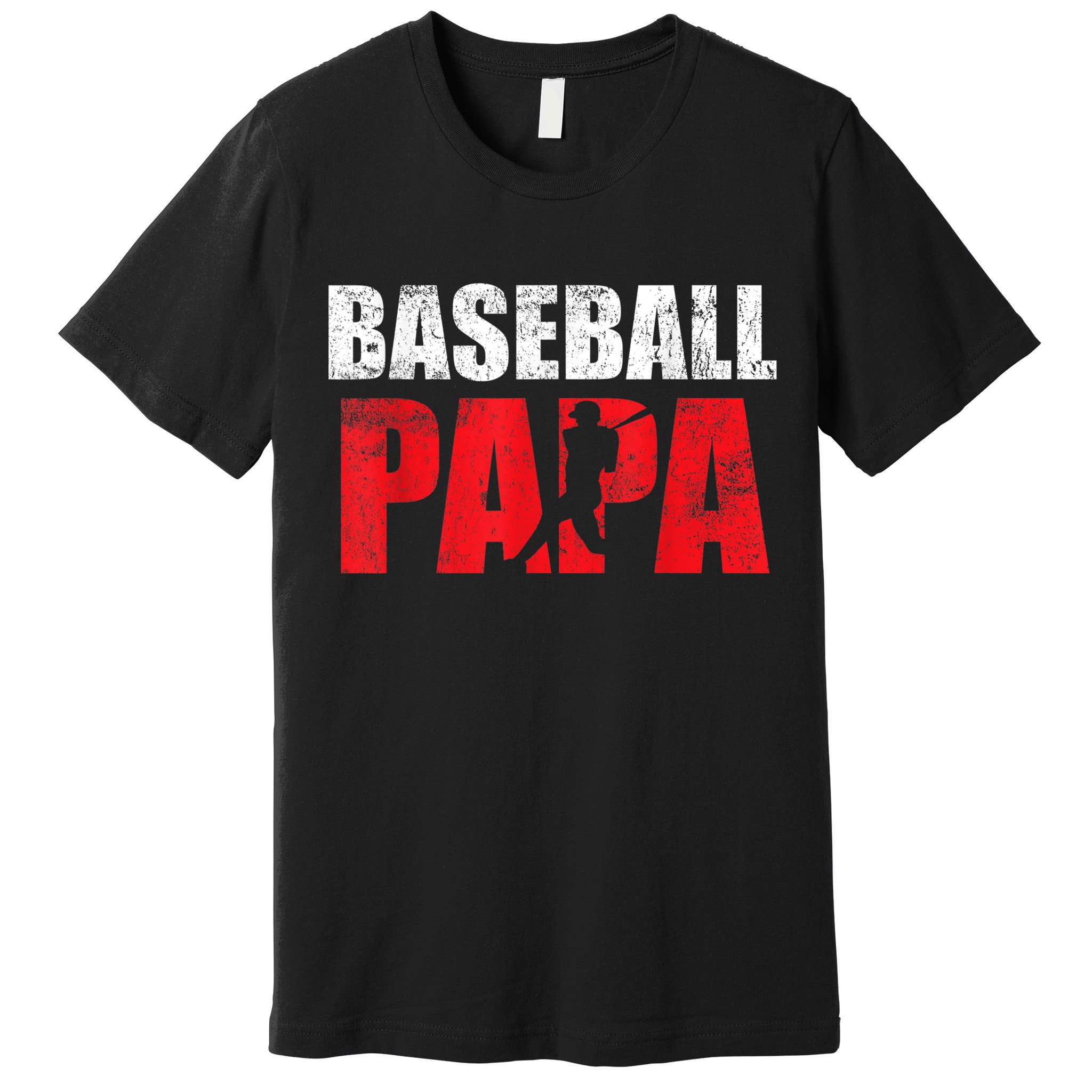 Baseball Papa Grandpa Fans Gift Premium T-Shirt