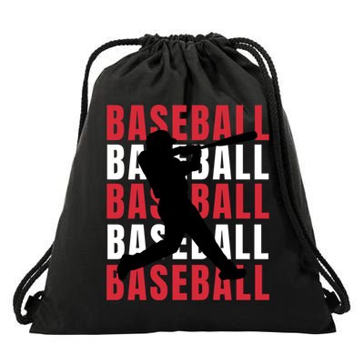 Baseball Player Gift Drawstring Bag
