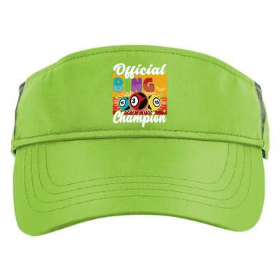 Bingo Player Gambling Bingo Champion Adult Drive Performance Visor