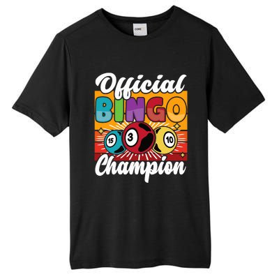 Bingo Player Gambling Bingo Champion Tall Fusion ChromaSoft Performance T-Shirt