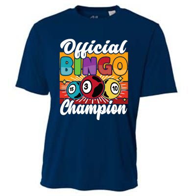 Bingo Player Gambling Bingo Champion Cooling Performance Crew T-Shirt