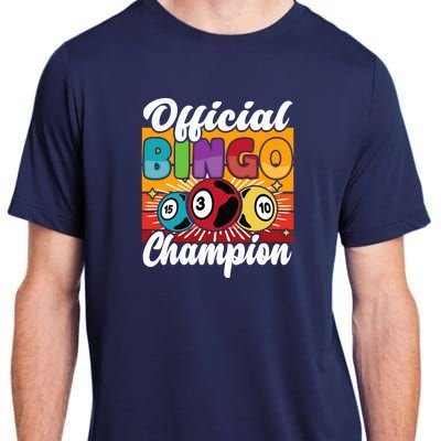 Bingo Player Gambling Bingo Champion Adult ChromaSoft Performance T-Shirt