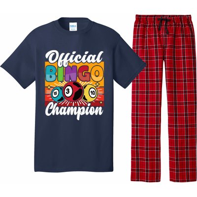 Bingo Player Gambling Bingo Champion Pajama Set