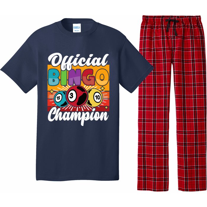 Bingo Player Gambling Bingo Champion Pajama Set