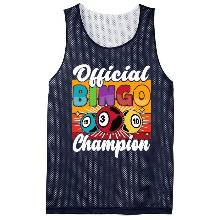 Bingo Player Gambling Bingo Champion Mesh Reversible Basketball Jersey Tank