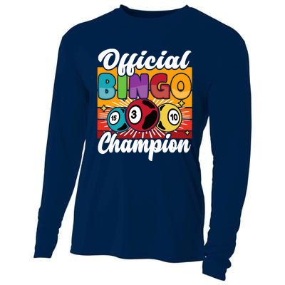 Bingo Player Gambling Bingo Champion Cooling Performance Long Sleeve Crew