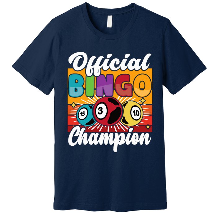 Bingo Player Gambling Bingo Champion Premium T-Shirt