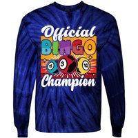 Bingo Player Gambling Bingo Champion Tie-Dye Long Sleeve Shirt