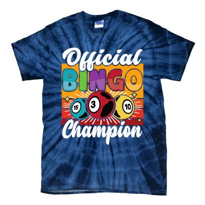 Bingo Player Gambling Bingo Champion Tie-Dye T-Shirt