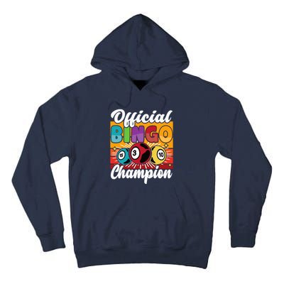 Bingo Player Gambling Bingo Champion Tall Hoodie