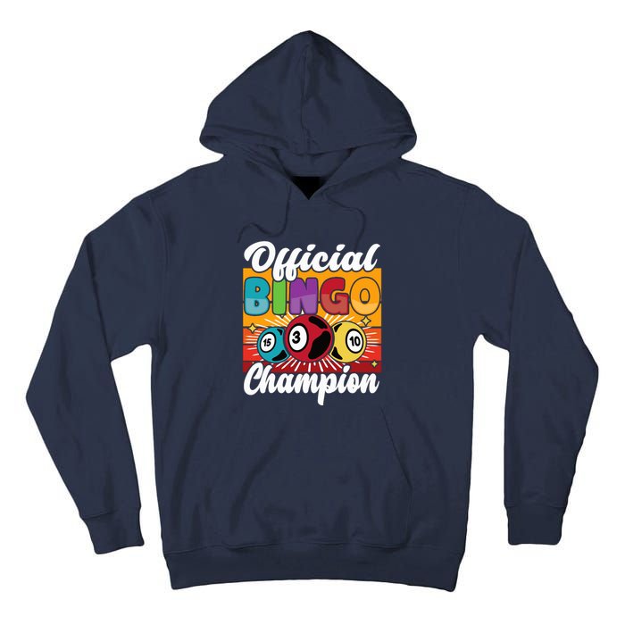 Bingo Player Gambling Bingo Champion Tall Hoodie