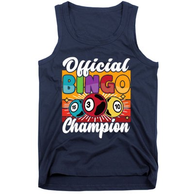 Bingo Player Gambling Bingo Champion Tank Top