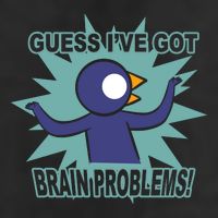 Brain Problems Guess IVe Got 7 Panel Mesh Trucker Snapback Hat