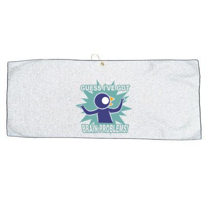Brain Problems Guess IVe Got Large Microfiber Waffle Golf Towel