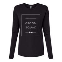 Bachelor Party Groom Squad Matching Groomsmen Womens Cotton Relaxed Long Sleeve T-Shirt