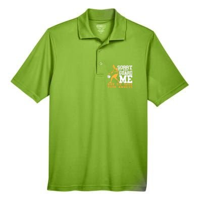 Basketball Player Gift Sorry You Have To Guard Me Gift Men's Origin Performance Pique Polo