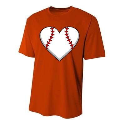 Baseball Player Heart Sports Lover Coach Graphic Great Gift Performance Sprint T-Shirt