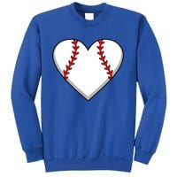 Baseball Player Heart Sports Lover Coach Graphic Great Gift Sweatshirt