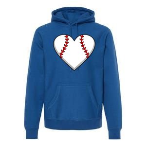 Baseball Player Heart Sports Lover Coach Graphic Great Gift Premium Hoodie