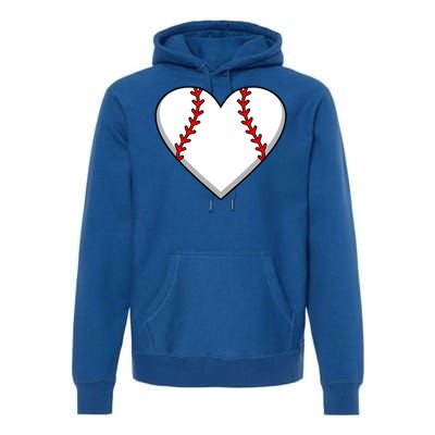 Baseball Player Heart Sports Lover Coach Graphic Great Gift Premium Hoodie