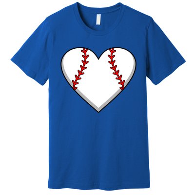 Baseball Player Heart Sports Lover Coach Graphic Great Gift Premium T-Shirt