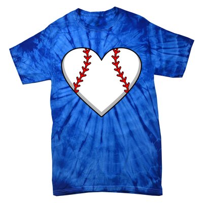 Baseball Player Heart Sports Lover Coach Graphic Great Gift Tie-Dye T-Shirt