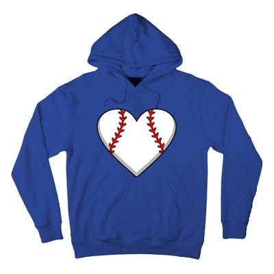 Baseball Player Heart Sports Lover Coach Graphic Great Gift Tall Hoodie