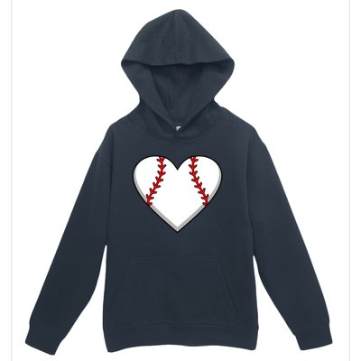 Baseball Player Heart Sports Lover Coach Graphic Great Gift Urban Pullover Hoodie