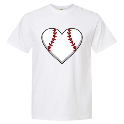 Baseball Player Heart Sports Lover Coach Graphic Great Gift Garment-Dyed Heavyweight T-Shirt