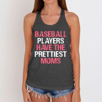 Baseball Players Have The Prettiest Moms Baseball Women's Knotted Racerback Tank