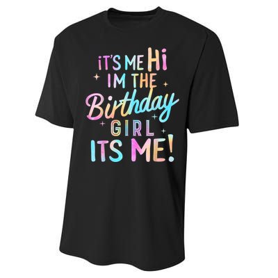 Birthday Party Hi Its Me Im The Birthday Girl Performance Sprint T-Shirt