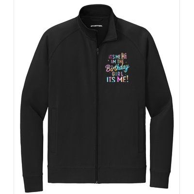 Birthday Party Hi Its Me Im The Birthday Girl Stretch Full-Zip Cadet Jacket