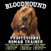 Bloodhound Professional Human Trainer Cute Dog Drawstring Bag