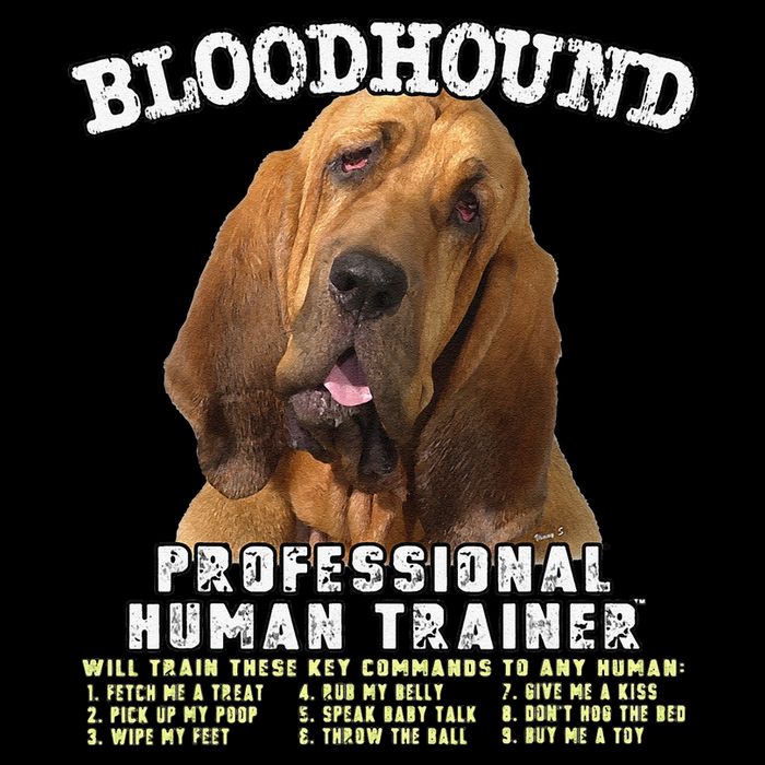 Bloodhound Professional Human Trainer Cute Dog Drawstring Bag
