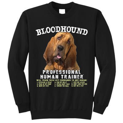 Bloodhound Professional Human Trainer Cute Dog Tall Sweatshirt