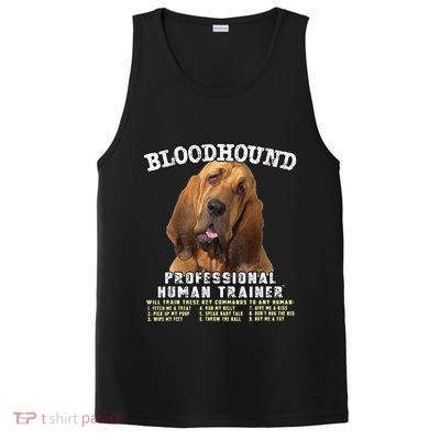Bloodhound Professional Human Trainer Cute Dog PosiCharge Competitor Tank