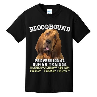 Bloodhound Professional Human Trainer Cute Dog Kids T-Shirt