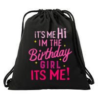 Birthday Party Hi Its Me Im The Birthday Drawstring Bag