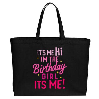 Birthday Party Hi Its Me Im The Birthday Cotton Canvas Jumbo Tote