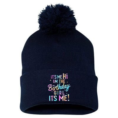 Birthday Party Hi Its Me Im The Birthday Girl Pom Pom 12in Knit Beanie