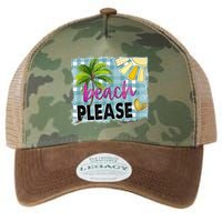 Beach Please Hello Summer Vibes Beach Vacay Summertime Gift Legacy Tie Dye Trucker Hat