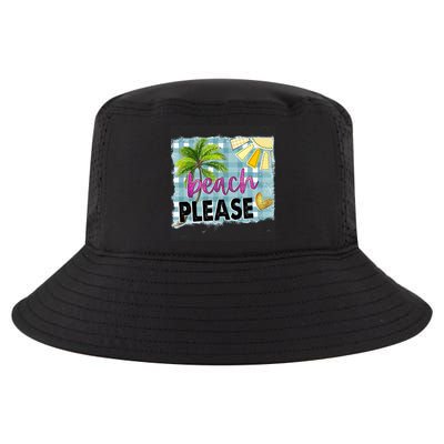 Beach Please Hello Summer Vibes Beach Vacay Summertime Gift Cool Comfort Performance Bucket Hat
