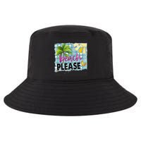 Beach Please Hello Summer Vibes Beach Vacay Summertime Gift Cool Comfort Performance Bucket Hat