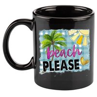 Beach Please Hello Summer Vibes Beach Vacay Summertime Gift 11oz C Handle Ceramic Mug